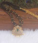 Peacock handmade beads necklace