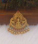 Matte finish temple peacock pendant