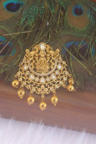 Matte finish temple pendant