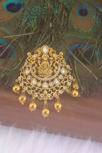 Matte finish temple pendant