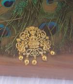 Matte finish lakshmi temple pendant