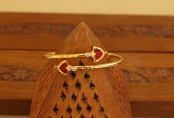Kerala style gold plated palakka kada 1