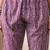 Gold embroidered chikankari  pure cotton dark purple straight kurta pant set