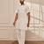 white cotton mid-length kurta and palazzo set