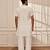 white cotton mid-length kurta and palazzo set