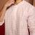 Onion cotton sequin ombre kurta with white trousers - festive set
