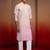 Onion cotton sequin ombre kurta with white trousers - festive set