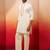 off white embroidered kurta with palazzo - elegant traditional set