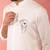 White fine satin stone work kurta with cream flare pant - festive set