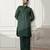 Men’s mehendi green kurta & palazzo cotton set