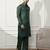 Men’s mehendi green kurta & palazzo cotton set