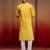 yellow bandhani kurta with pyjama - bright summer set