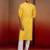 yellow bandhani kurta with pyjama - bright summer set
