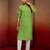 green bandhani kurta with pyjama - fresh summer set