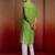 green bandhani kurta with pyjama - fresh summer set