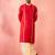 red zardozi kurta cream dhoti set - navratri traditional wear