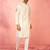 cream zardozi kurta pant set - navratri wedding ethnic wear