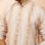 Beige digital print kurta with pyjama - sophisticated festive set