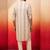 Beige digital print kurta with pyjama - sophisticated festive set