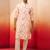 multicolor digital print kurta with cream pants set