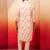 multicolor digital print kurta with cream pants set