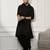 black kurta patiala set with dupatta – chikankari kurta, patiala bottom, rayon dupatta – perfect for grand celebrations.