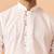 white jacquard kurta with pyjama - classic barfi pattern set