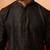 black jacquard kurta with pyjama - sophisticated ethnic set
