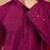 Purple rayon sequin embroidered kurta with white trousers - festive set