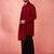 Complete maroon kurta set with pant and dupatta - 3 piece traditional festive ensemble