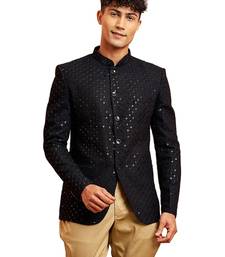 black jodhpuri with chiku breeches - wedding special set