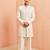 off white indo-western with cream wide leg pant - festive special set