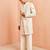 off white indo-western with cream wide leg pant - festive special set