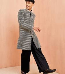 black indo-western with black wide leg pant - festive special set