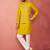 Mustard nehru jacket kurta set with pyjama - embroidered wedding wear