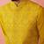 Mustard nehru jacket kurta set with pyjama - embroidered wedding wear