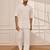 Pure white cotton kurta palazzo set