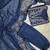 Navy Blue Embroidered Cotton Anarkali Kurta Set with Dupatta