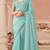 Sea green chiffon embroidered designer-embroidered -sarees with bridal embroiderd blouse