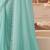 Sea green chiffon embroidered designer-embroidered -sarees with bridal embroiderd blouse
