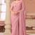 Baby pink chiffon embroidered designer-embroidered -sarees with bridal embroiderd blouse
