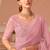 Baby pink chiffon embroidered designer-embroidered -sarees with bridal embroiderd blouse