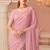 Baby pink chiffon embroidered designer-embroidered -sarees with bridal embroiderd blouse