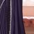Purple chiffon embroidered fancy-sarees with bridal embroiderd blouse