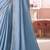 Light blue chiffon embroidered bollywood-sarees with bridal embroiderd blouse