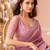 Pink chiffon embroidered bollywood-sarees with bridal embroiderd blouse