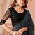 Black chiffon embroidered wedding-sarees with bridal embroiderd blouse