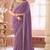 Mauve chiffon embroidered bollywood-sarees with bridal embroiderd blouse
