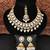 Radiant pearl and kundan necklace set with gold plating – perfect jewelry for bridal, party, and festive wear