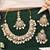 Pearl and kundan gold plated necklace set with elegant design and fine detailing – perfect jewelry for brides